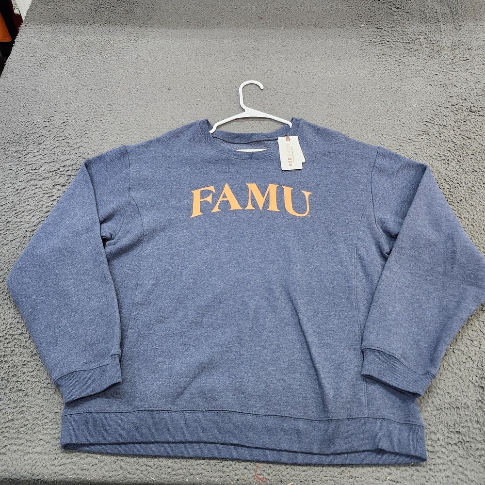 FAMU Sweatshirt Mens XL Blue NCAA Football Red Shirt Crewneck Pullover Guatemala
